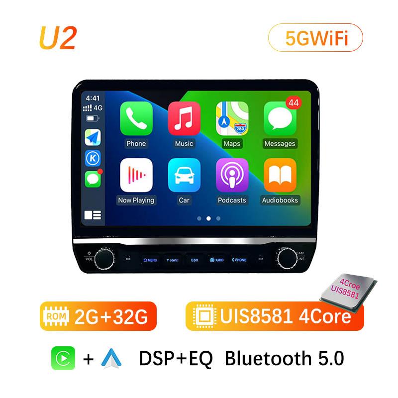 Two Buttons Android Car Multimedia For 9/10 Inch Universal 2din Multimedia Video Player Head Unit Radio Stereo Wireless CarPlay