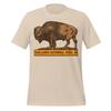Badlands Nationalpark T-Shirt: Retro Büffel Grafik (Unisex Baumwollhemd)