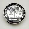 TBOKB1 For AMG Car for Mercedes benz AMG 57mm Star Flat Hood Bonnet Logo Emblem Badge For Mercedes Benz W204 W124 W201 W202 W212 W220 W