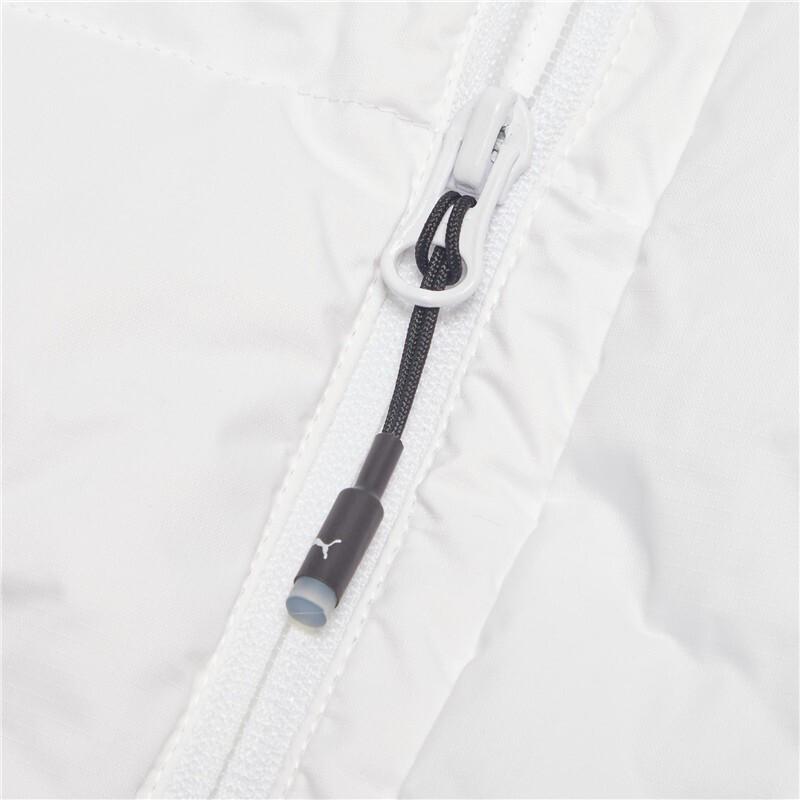 Puma Solid Down Logo Casual Drawstring Warm Hooded Down Jacket Men Outerwear White 585513-02