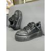 Europäische High-End neue Leder-Sport- und Freizeitschuhe Plateau-Brotchuhe