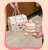 Ceramic Baby Foot Birthday Mug with Lid, High-Quality Gift Box for Girls