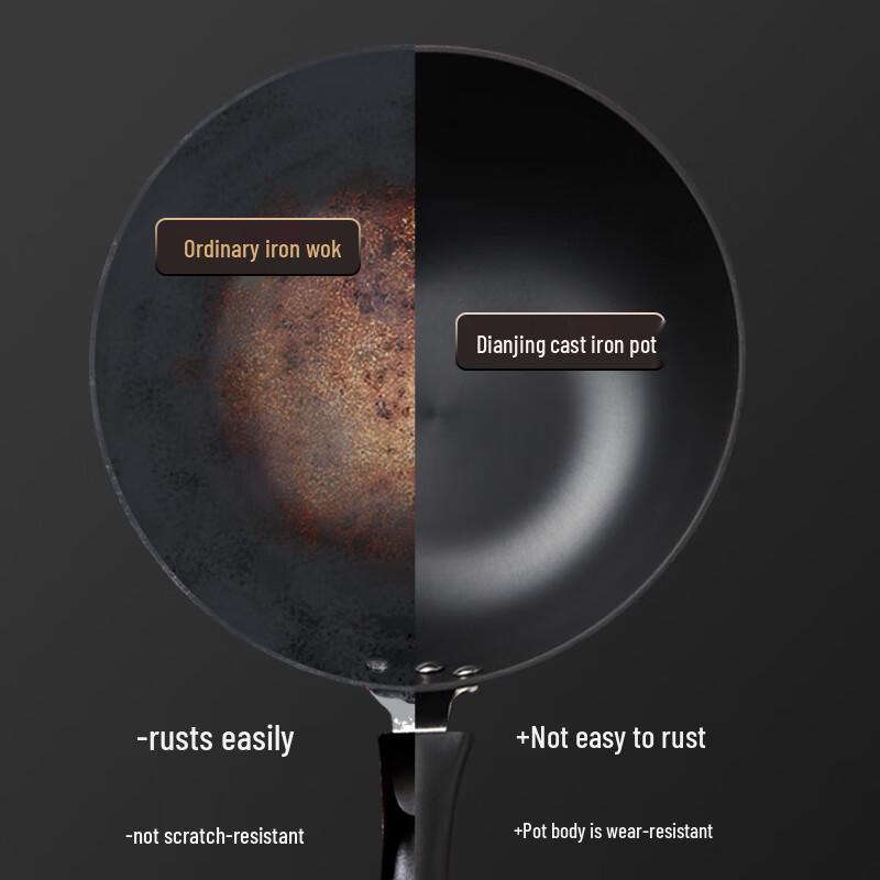 COOKER KING Classic Cast Iron Wok