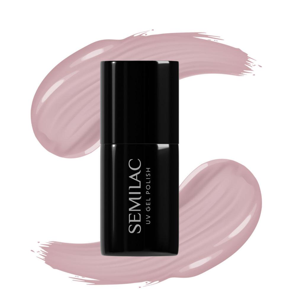 Lakier hybrydowy do paznokci różowy beż #004 Semilac Classic Nude 7ml