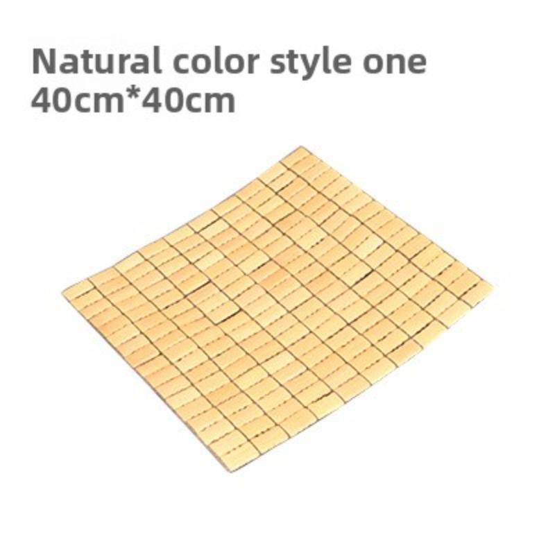 

Летний охлаждающий коврик для маджонга, дышащая подушка для офисного кресла/автосиденья 40*40cm natural colour