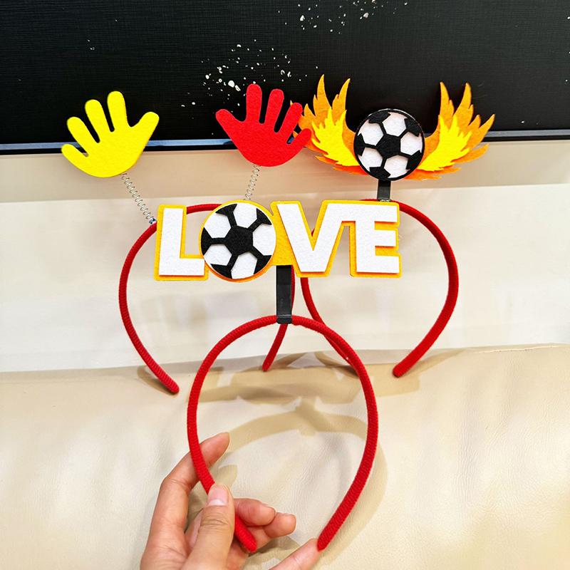 Cartoon Football Cheering Hairband Headband Headwear Hair Accessories Fan Support Prop Party Decoration