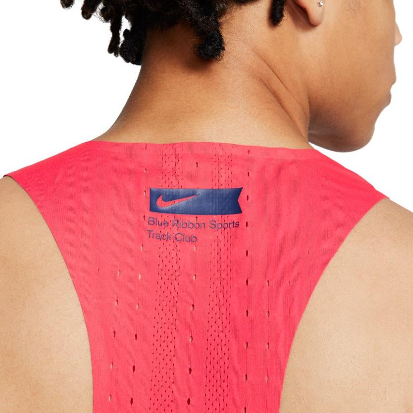 Nike Camiseta sin mangas Aeroswift Blue Ribbon Sport Racer Unisex Tops Coral CJ4478-631
