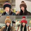 Women Knit Hat Acrylic Material Breathable Windproof Winter Fashionable Autumn
