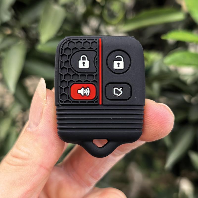 

3/4Buttons Silicone Car Remote Key Shell Case Fob Cover For Ford Focus Complete Escape Mustang Explorer Lincoln Town Sport