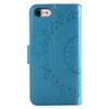 For iPhone 16e Stand Case Imprinted Totem PU Leather Wallet Phone Cover