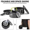 3pcs/set Outdoor Camping Cookware Aluminum Outdoor Cooking Kit Lightweight Camping Cookware Set Hiking Backpacking and Picnic