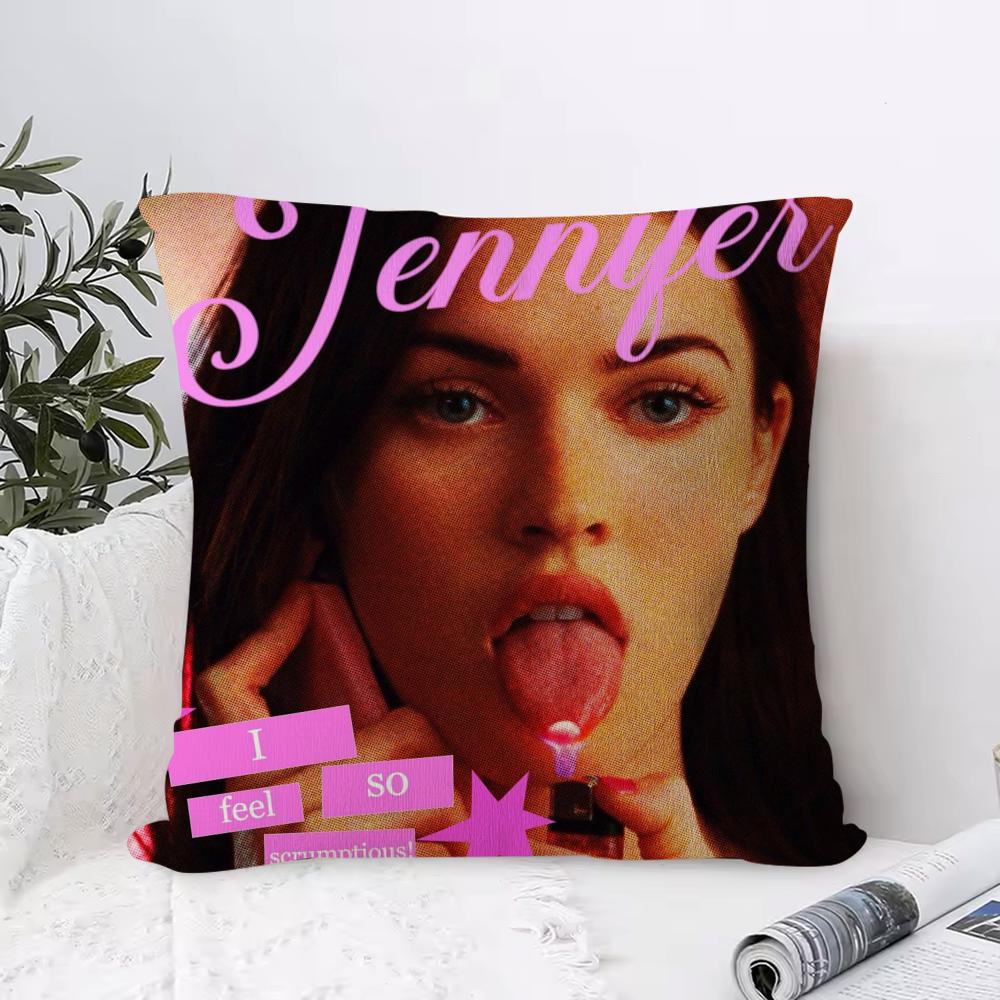 Cushion Cover Anti-dustmite Pillowcase Invisible Zipper Silky Short Plush Sofa Cushion Cover Weird Expression Doodle