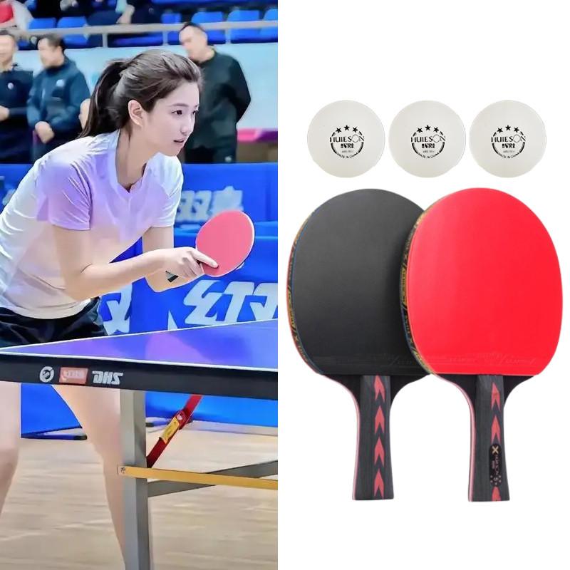 Table Racket Tennis Set With Ball Professional Competition Ping Racket Pong