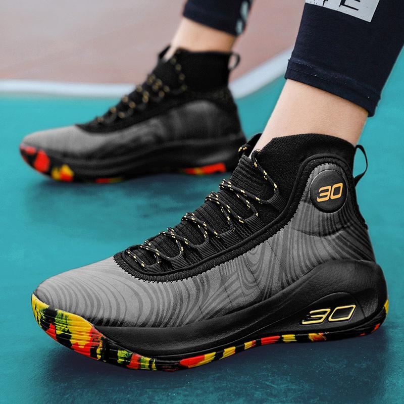 Spring Children's Basketball Shoes Men's High-top Youth Boots Sports Shoes High School Little White Students Sports Shoes Women