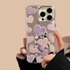 Kreatywne fioletowe etui w kształcie serca dla iPhone 17 iPhone 17 Pro Max