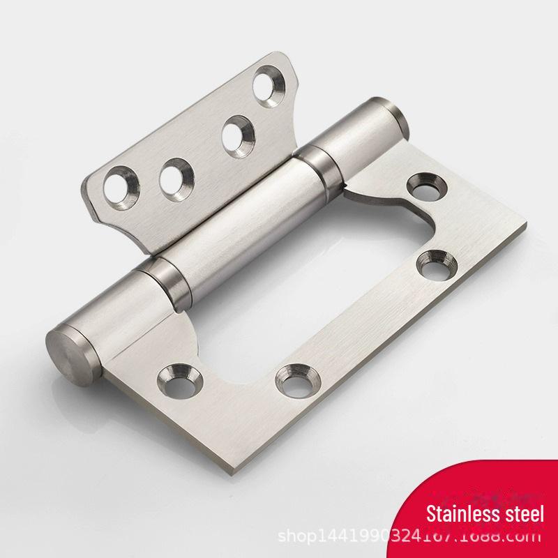 Haoti 4-Inch Stainless Steel Mother-and-Child Hinge for Wooden Doors