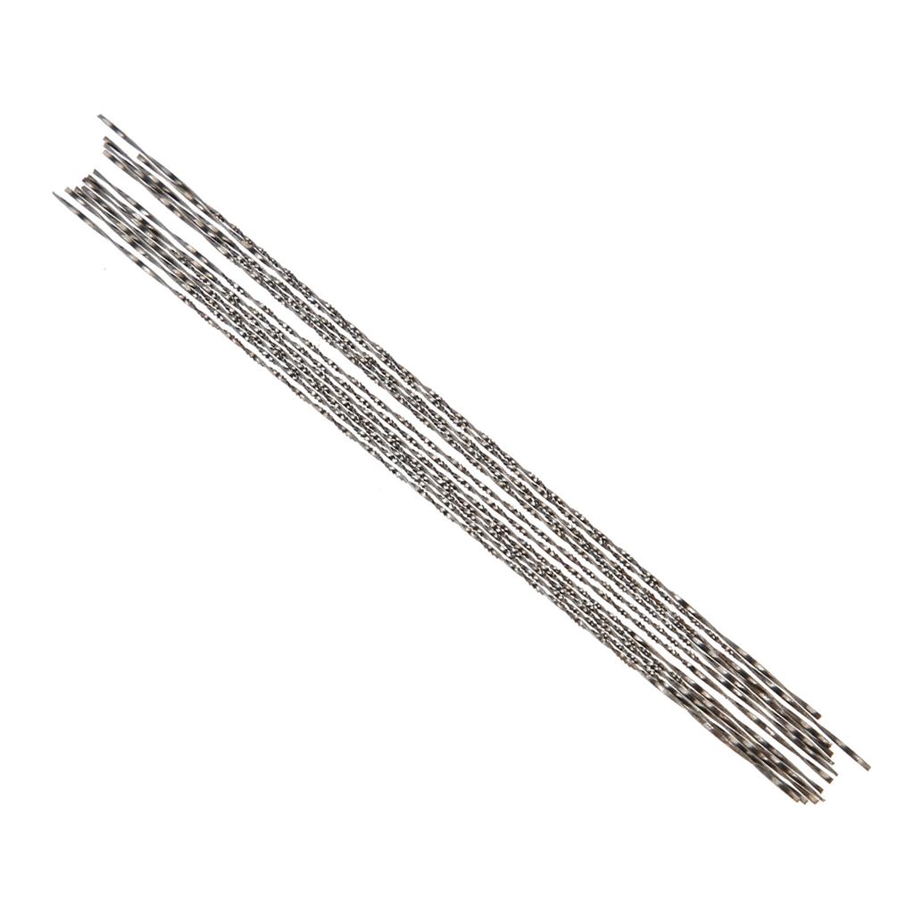 12 Pieces Scroll Saw Blades With Spiral Teeth for Wood Metal Plastic Cutting Sawing Carve(#6)