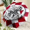 Ajax FC Umbrella with Automatic Open/Close & Self-8-Rib Heavy-Duty Umbrella, Compact Travel Umbrella Suitable for Outdoor