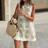 European Style Women Clothing Summer Casual Round Neck Sleeveless Tank Maxi Dress