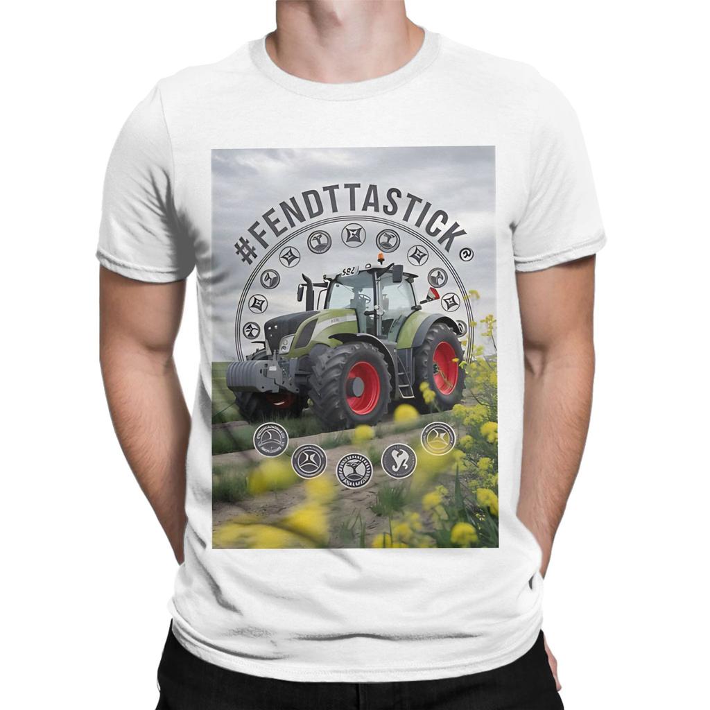 Fendt GerUnisex Tractors Fendttastick Novelty 100 Cotton TShirt Fendt Tops Tees For Unisex