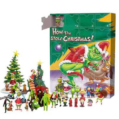 Adventskalender Figuren Niedlicher Cartoon Countdown Kalender Blind Box für Kinder Geschenk Sammlerstück