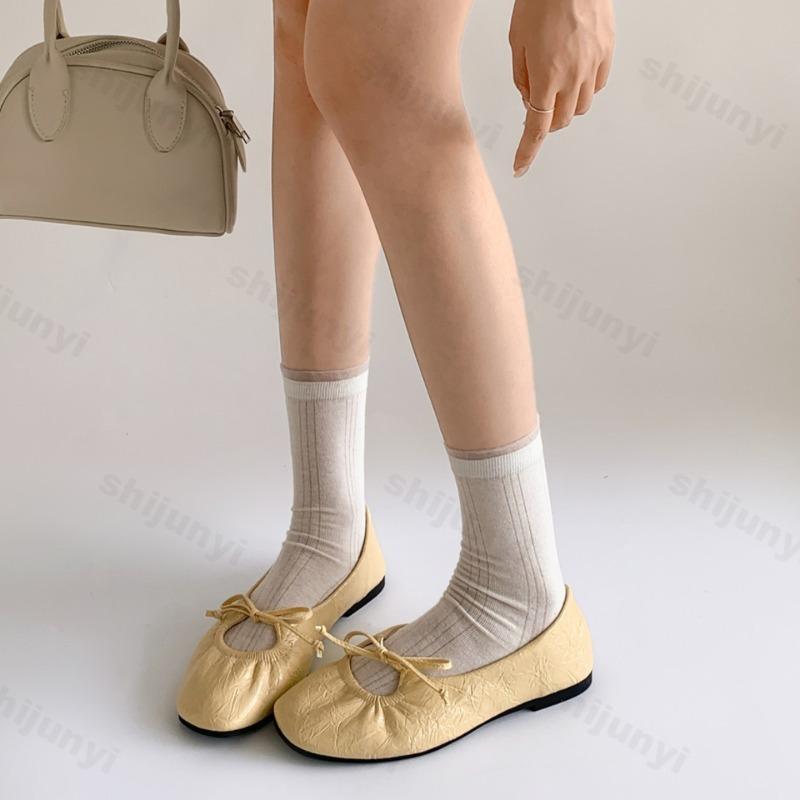 Fashion Eleagnt Ballet Style Square Head Shallow Mouth Flat Single Shoes for Women's Summer 2025 New Comfortable Slip on Mary Jane Shoes