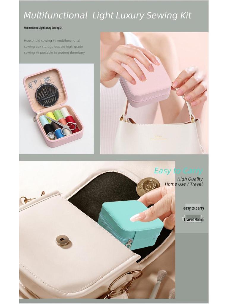 High-Quality Portable Sewing Kit: Needle and Thread Box for Home, Dorm, or Wedding Sewing Needs.