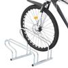Vidaxl 2-Bike Stand, Freestanding, Galvanized Steel