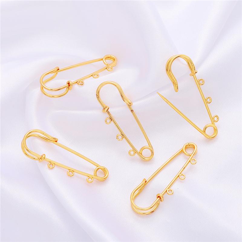 

1 шт. Медная булавка-шарм для броши своими руками, аксессуары для изготовления ювелирных изделий, принадлежности ручной работы 14x39mm