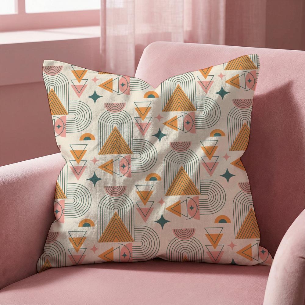 Boho Plant Nordic Cushion Cover Multi-Scene Pillow Cover for Home & Car - Reversible, Soft & Durable for Daily Use