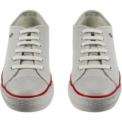 Elastische Schoenveters - Geen Strik - Siliconen - Wit - Unisex - 12 stuks