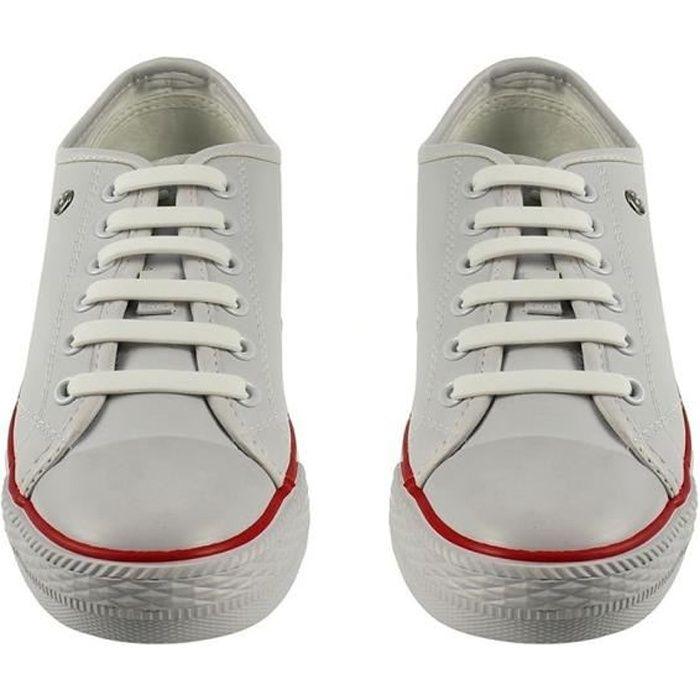 

Lacets Élastiques - Non Cravate - Silicone - Blanc - Mixte - 12 шт.