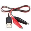 58CM Metal Krokodillenæb Elektrisk Klemme til Testsonde Krokodille Testklemme til USB Adapter Multimeter Bil Hjem