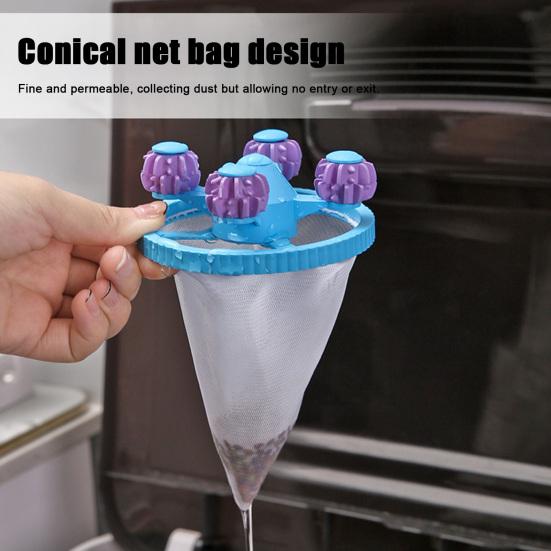 Washing Machine Filter Reusable Mesh Design Floating Hair Collector Deep Cleaning High-Efficiency Pet Hair Remover