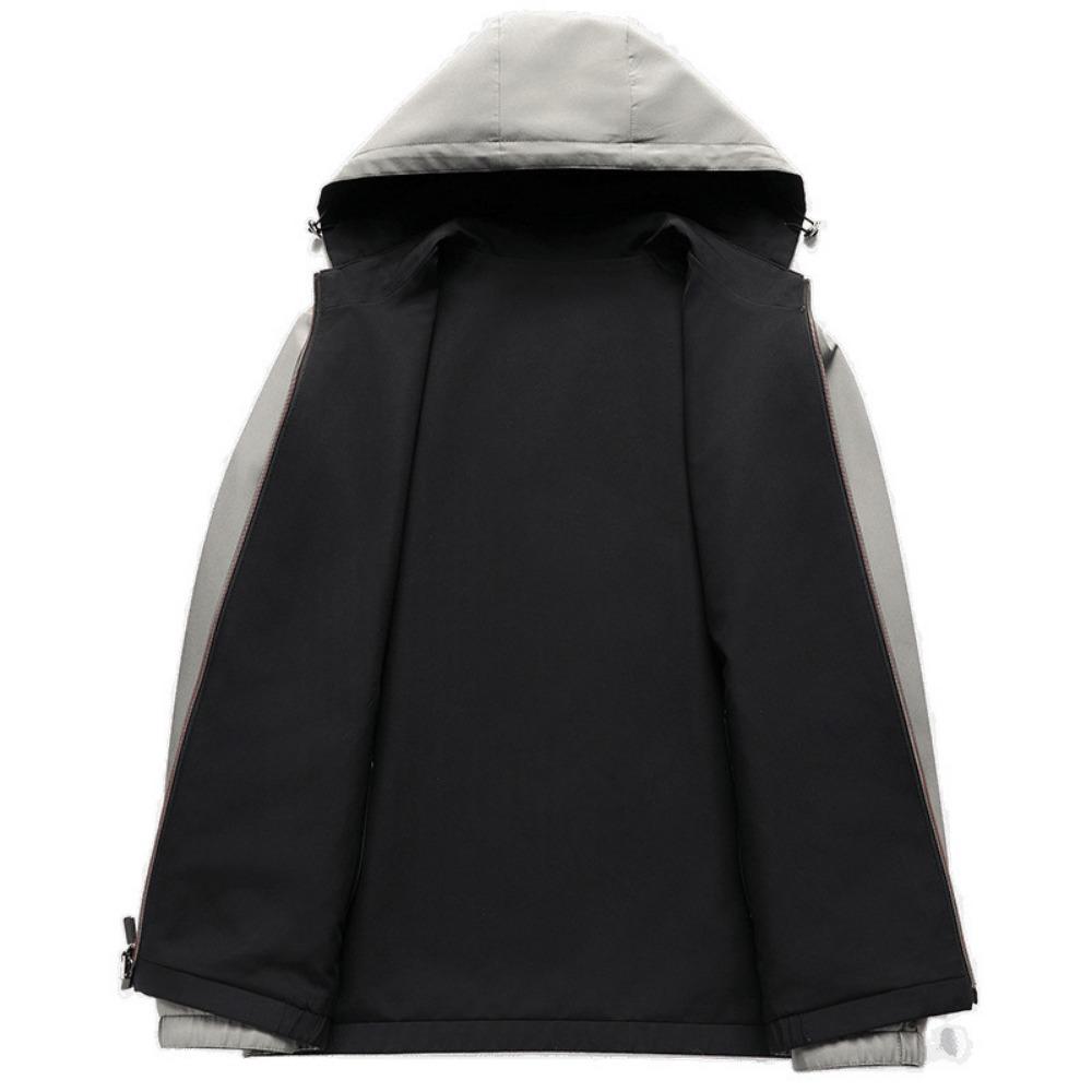 New Outdoor Men's Sports Solid Color Leisure High-grade Middle-aged and Elderly Wear Reversible Baseball Jacket