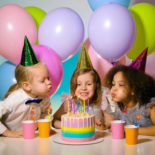 16 Animal Straws, BetterJonny Reusable Jungle Animal Plastic Straws In Colors for Kids, Long Straws, for Smoothies, Cocktails, and Hot Drinks