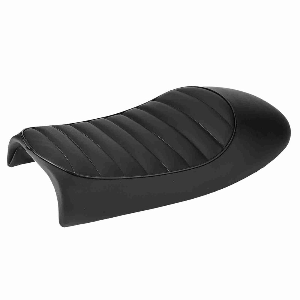 Motorcycle PU Leather Vintage Cafe Racer Seat Flat Saddle Cushion for Honda CG125 GN CG CB400SS