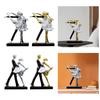 Romantic Couple Dancing Sculpture Resin Figurine Statue for Anniversary Ballroom Dancers Ballet Lovers Home Desk Office