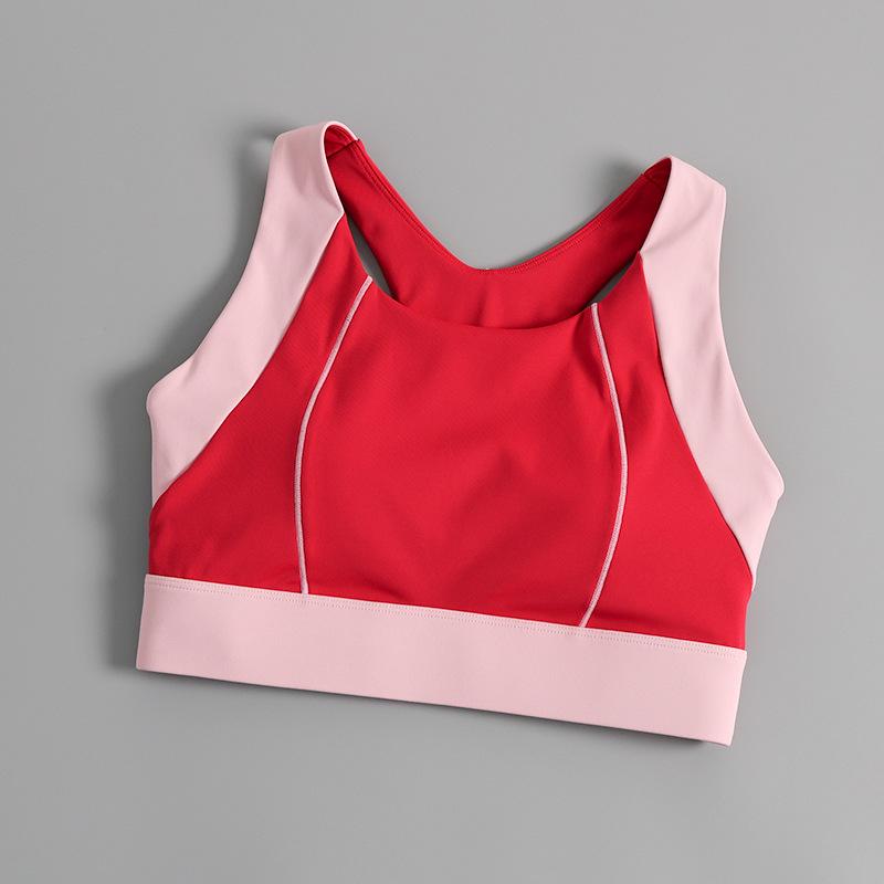 Stoßfester Damen-Sport-BH mit hohem Aufprallschutz - Schnelltrocknend, mit festen Cups, wunderschönes Rückendesign für Yoga, Laufen und Fitness