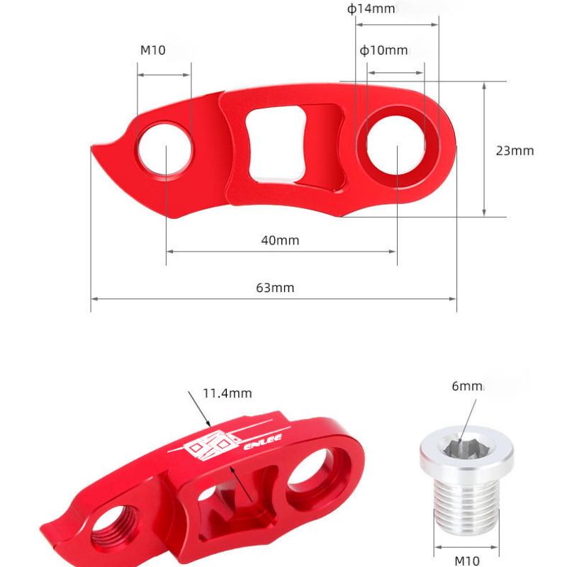 ENLEE Rear Hook Extension Converter Frame Tail Hook Extension Seat Expansion Flywheel 40T42T46T50T Bicycle Accessories