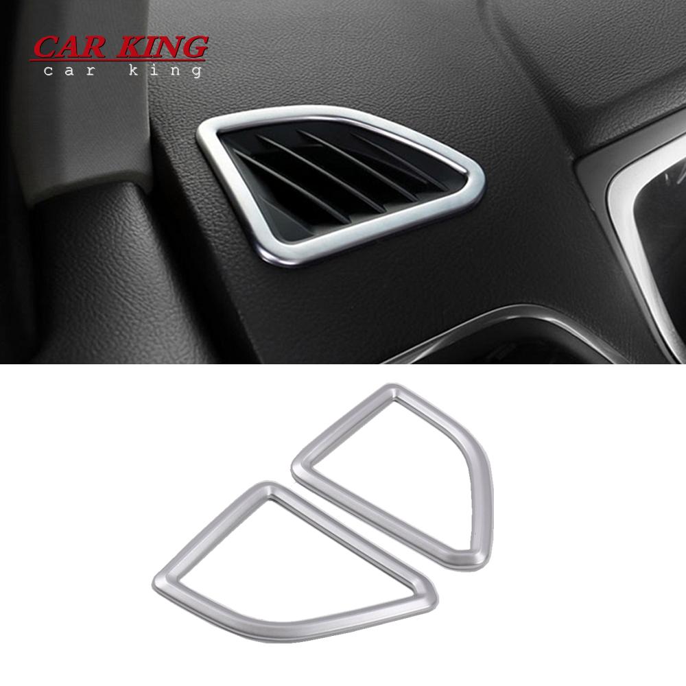 For Ford Edge 2015 2016 2017 ABS Plastic chrome Car Styling Interior Accessories Car Roof Air Vent outlet panel Frame Cover Trim