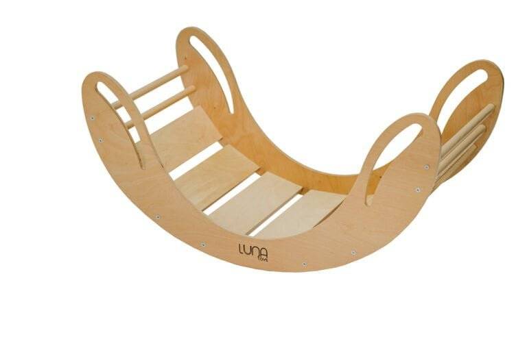Smile wooden rocker