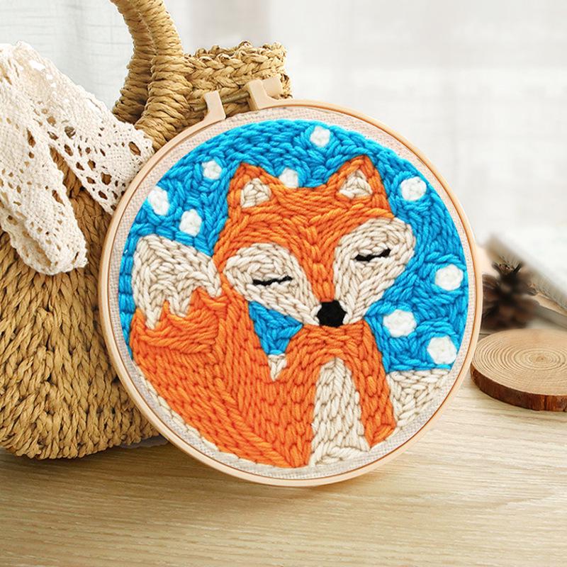 DIY Punch Needle Embroidery Kit: Russian Yarn Decorative Painting