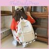 Bag Large Shoulder Capacity Simple Backpack School Junior Students Nylon Unisex