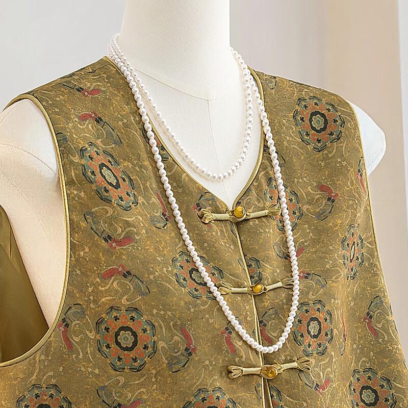 Women's New Chinese Style Frog Button Vest