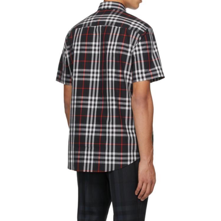 Burberry Shirt Men's Black Beige 80734101