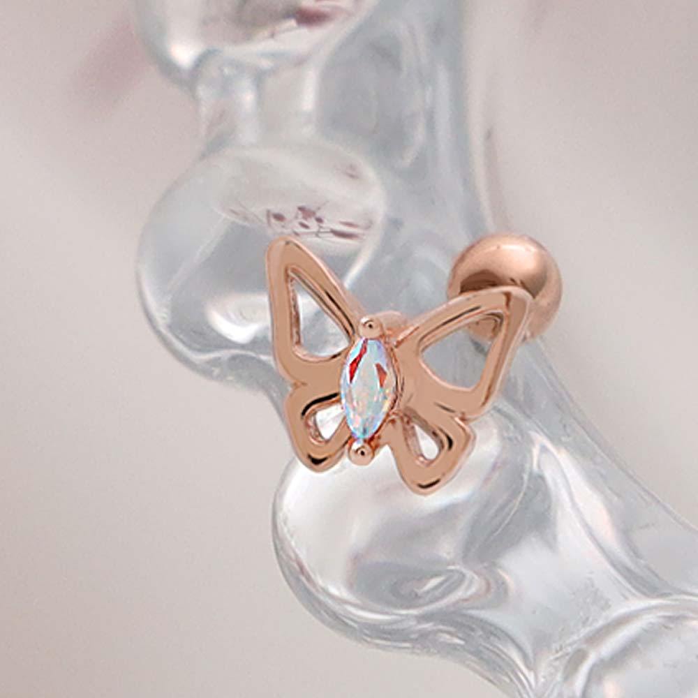 [1+1] 14K Gold Filled Pin Love Fly Piercing (Single Side Sold)