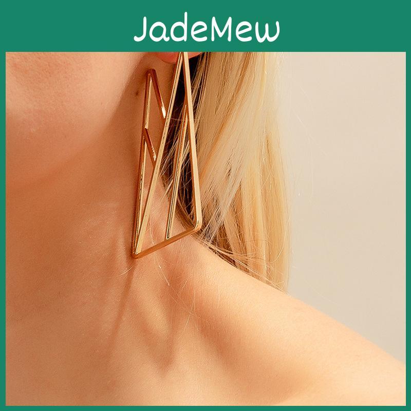 Elegant Geometric Earrings For Women Gold And Silver Plated Fashion Accessories