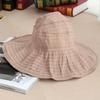 2019 Summer Parent-child Sun Hat Women Wild Anti-UV Ride Folding Sun Hat Empty Top Cap Wide Side Sun Hat Girl Beach Hat