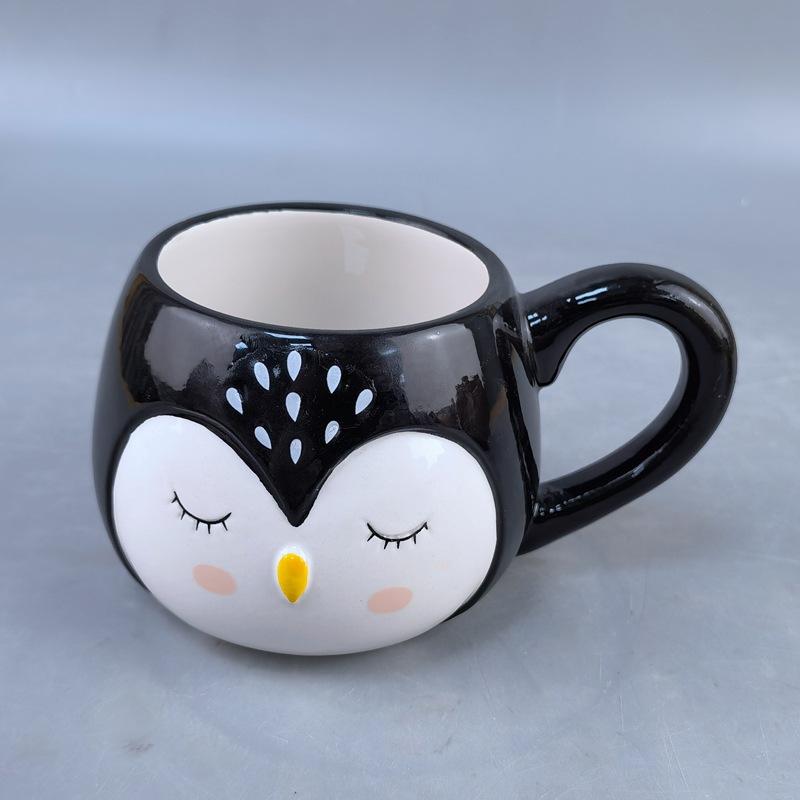 Cartoon Cute Ceramic Mug Gift Home Sloth With Handle Breakfast Cereal Cup Milk Cup